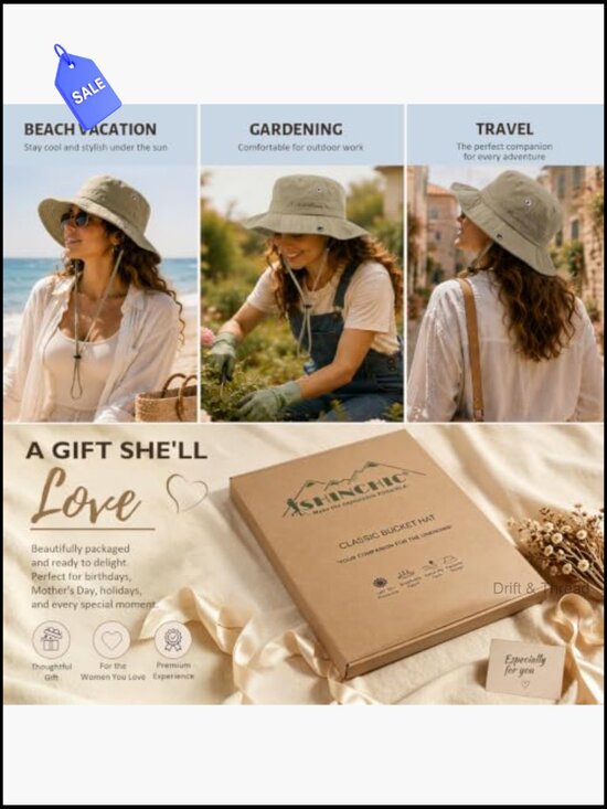 Satin Lined Sun Hat with UPF 50+ Washable Cotton main image 5